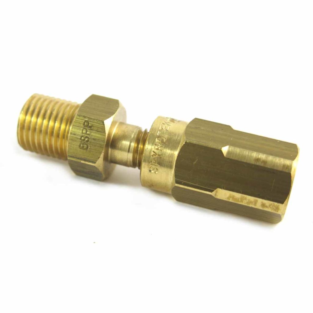 Hose End Brass 8mm Female 1/4